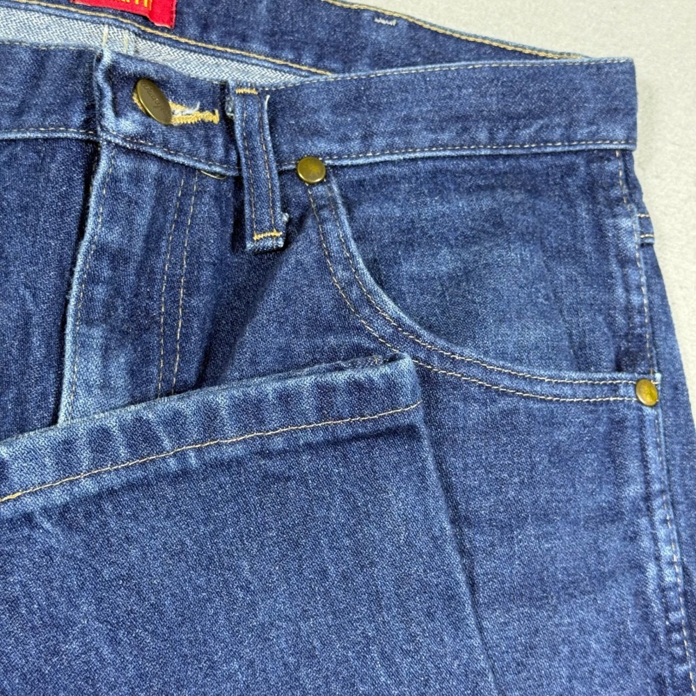 Wrangler Cowboy Cut Slim Fit Jeans Mens 31x30 Dark Wash Indigo Cotton Denim